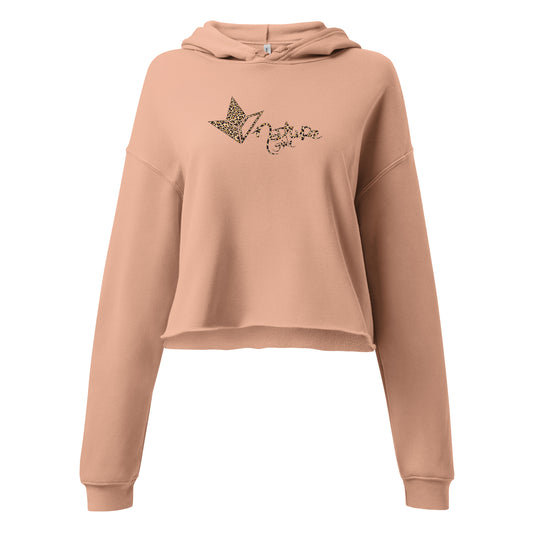 Nature Girl Leopard Crop Hoodie