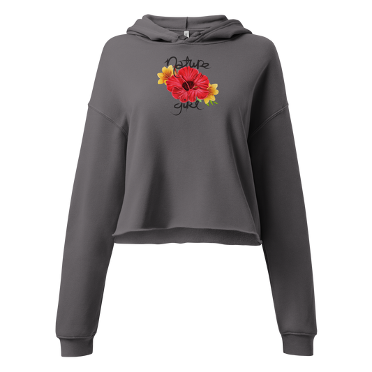 Flower Power Leopard Crop Hoodie